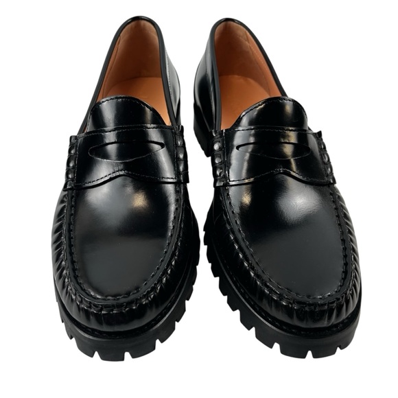 J.Crew Winona Lug Sole Penny Loafers in Spazzolato Leather Women 9 - Picture 4 of 11